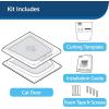 imagePetSafe Interior 2Way Locking Cat Door  Allows Convenient Movement Between Rooms ampamp Minimizes Scratching  Tinted Durable Plastic Privacy Door for Feeder ampamp Litter Box2x8x9 Inch Pack of 1