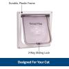 imagePetSafe Interior 2Way Locking Cat Door  Allows Convenient Movement Between Rooms ampamp Minimizes Scratching  Tinted Durable Plastic Privacy Door for Feeder ampamp Litter Box1 Count Pack of 1