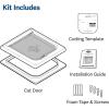 imagePetSafe Interior 2Way Locking Cat Door  Allows Convenient Movement Between Rooms ampamp Minimizes Scratching  Tinted Durable Plastic Privacy Door for Feeder ampamp Litter Box1 Count Pack of 1