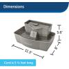 imagePetSafe MultiTier Pet Fountain  Large Waterer Great for Cats and Dogs  2 Heights to Drink from  Great for Senior Pets  100 Oz Water Capacity  Fresh Filtered Water100oz Capacity