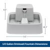 imagePetSafe Oasys 1 Gallon 128 Ounce Medium Pet Fountain  Cat or Medium Breed Dog Water Fountain  Dishwasher Safe Filtered Water Dispenser with Flow Control  Filters Included  Easy to Clean12 Gallon Fountain