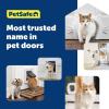 imagePetSafe Plastic Pet Door  Easy Install for Wood PVC Metal ampamp Paneled Doors  RustFree Plastic Frame  Flap Dimensions 8 14quot W x 12 14quot H  for Medium Dogs Weighing Up to 40 lbSmall