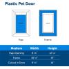 imagePetSafe Plastic Pet Door  Easy Install for Wood PVC Metal ampamp Paneled Doors  RustFree Plastic Frame  Flap Dimensions 8 14quot W x 12 14quot H  for Medium Dogs Weighing Up to 40 lbMedium Pack of 1