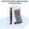 imagePetSafe Plastic Pet Door  Easy Install for Wood PVC Metal ampamp Paneled Doors  RustFree Plastic Frame  Flap Dimensions 8 14quot W x 12 14quot H  for Medium Dogs Weighing Up to 40 lbSmall