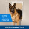imagePetSafe Plastic Pet Door  Easy Install for Wood PVC Metal ampamp Paneled Doors  RustFree Plastic Frame  Flap Dimensions 8 14quot W x 12 14quot H  for Medium Dogs Weighing Up to 40 lbExtra Large