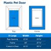 imagePetSafe Plastic Pet Door  Easy Install for Wood PVC Metal ampamp Paneled Doors  RustFree Plastic Frame  Flap Dimensions 8 14quot W x 12 14quot H  for Medium Dogs Weighing Up to 40 lbExtra Large
