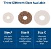 imagePetSafe Rawhide Busy Buddy Dog Treat Ring Refills 24 Treat Refills Peanut Butter Dog Treats Rawhide Material Original Flavor Resealable Bag Feature Size B Rings