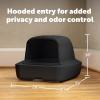 imagePetSafe ScoopFree Crystal Pro Automatic Self Cleaning Cat Litter Box System  Enclosed FrontEntry  Advanced Odor Control  Includes 1 Disposable Crystal Litter Tray  Black ZAL0018159