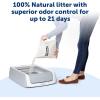 imagePetSafe ScoopFree Natural Litter Reusable Tray  Durable Plastic Tray with Stainless Steel Magnets  Comes with 42 lb Bag of Premium Natural LitterLitter Refills 2 Bags