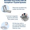imagePetSafe ScoopFree Natural Litter Reusable Tray  Durable Plastic Tray with Stainless Steel Magnets  Comes with 42 lb Bag of Premium Natural LitterReusable Tray Kit