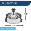imagePetSafe Seaside Stainless Pet Fountain  Encourages Hydration  Dual Filtration Removes Odors  Compact Design  Rust Resistant Material  Quiet Motor 8 lb