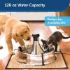 imagePetSafe Seaside Stainless Pet Fountain  Encourages Hydration  Dual Filtration Removes Odors  Compact Design  Rust Resistant Material  Quiet Motor 8 lb