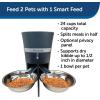 imagePetSafe Smart Feed Automatic Pet Feeder with 2Pet Meal Splitter for Cats and Dogs  WiFi App Connected  Programmable Food Dispenser for Multiple Pets  Customize Mealtime  Compatible with AlexaFeeder for 2 Pets