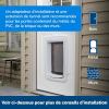 imagePetSafe SmartDoor AppControlled Pet Door Large Made for Multiple Pets Selective Entry and Exit Control Through Your Phone Smart Dog Door WiFi Enabled White  LargeSmartDoor