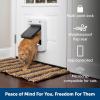 imagePetSafe SmartDoor AppControlled Pet Door Large Made for Multiple Pets Selective Entry and Exit Control Through Your Phone Smart Dog Door WiFi Enabled White  LargeSmartDoor