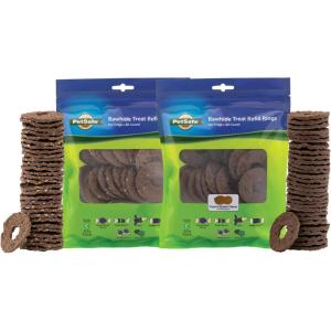 imagePetSafe Dog Treat Ring Variety Pack for Busy Buddy Toys  2 Tasty Flavors  60 Refills Large