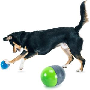 imagePetSafe Ricochet  Electronic Squeaking Dog Toy  2 Paired Toys Squeak to Keep Dogs Busy  Engaging Puzzle for Bored Anxious or Energetic Pets
