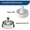 imagePetSafe Drinkwell 360 Fountain Carbon Filters  Supports Hydration  Coconut Shell Carbon  Clean Water Solution  Fits Drinkwell Stainless MultiPet ampamp Plastic 360 Fountains  3 PackPack of 12