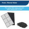 imagePetSafe Drinkwell Premium Replacement Carbon Filters  Improves Water Taste  Activated Carbon from Coconut Shells  Compatible with MultiTier Platinum Zen Fountains  3PackPack of 12