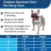 imagePetSafe Freedom Aluminum Pet Door for Dogs and Cats  Solid Durable Frame  Large White Tinted Flexible Vinyl Flap  Includes Closing PanelLarge Pack of 1