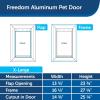 imagePetSafe Freedom Aluminum Pet Door for Dogs and Cats  Solid Durable Frame  Large White Tinted Flexible Vinyl Flap  Includes Closing PanelXLarge Pack of 1