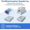 imageOfficial PetSafe ScoopFree Crystal Reusable Tray for Cat Litter Boxes  Includes 43 lb of Premium Blue Non Clumping Crystal Litter  Compatible with All PetSafe ScoopFree Automatic Litter Boxes