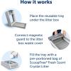 imageOfficial PetSafe ScoopFree Crystal Reusable Tray for Cat Litter Boxes  Includes 43 lb of Premium Blue Non Clumping Crystal Litter  Compatible with All PetSafe ScoopFree Automatic Litter Boxes