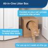 imagePetSafe Disposable Cat Litter Box  Collapsible Covered Design for Travel  from The Makers of ScoopFree Self Cleaning Litter Box  Includes 43 lb Premium Blue Original Crystal Cat Litter9 Piece Set