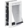 imagePetSafe Plastic Pet Door  Easy Install for Wood PVC Metal ampamp Paneled Doors  RustFree Plastic Frame  Flap Dimensions 8 14quot W x 12 14quot H  for Medium Dogs Weighing Up to 40 lbSmall