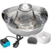 imagePetSafe Seaside Stainless Pet Fountain  Encourages Hydration  Dual Filtration Removes Odors  Compact Design  Rust Resistant Material  Quiet Motor 1 Count