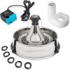 imagePetSafe Seaside Stainless Pet Fountain  Encourages Hydration  Dual Filtration Removes Odors  Compact Design  Rust Resistant Material  Quiet Motor 8 lb