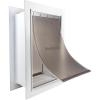 imagePetSafe Wall Entry Pet Door  RustFree Telescoping Frame  Easy Install for Interior ampamp Exterior Walls 4 34quot  7quot Thick  Small  for Pets Up to 15 lbsLarge