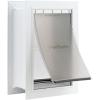 imagePetSafe Wall Entry Pet Door  RustFree Telescoping Frame  Easy Install for Interior ampamp Exterior Walls 4 34quot  7quot Thick  Small  for Pets Up to 15 lbsSmall