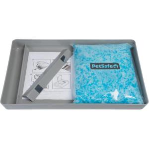 imageOfficial PetSafe ScoopFree Crystal Reusable Tray for Cat Litter Boxes  Includes 43 lb of Premium Blue Non Clumping Crystal Litter  Compatible with All PetSafe ScoopFree Automatic Litter Boxes