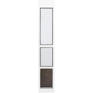 imagePetSafe 2Piece Sliding Glass Pet Door  NoCut DIY Install Doggy Door for Renters  Aluminum Frame  Adjustable Height 75 78quot to 81quot  Ideal for Large Dogs Up to 100 lbsWhite