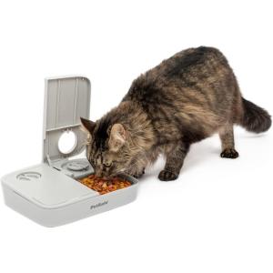 imagePetSafe Analog 2 Meal Programmable Pet Feeder Automatic Dog and Cat Feeder  Dry or SemiMoist Pet Food Dispenser Slow Feed Portion Control 3 Cup16 Ounce Total Capacity TamperResistant Design1 Count Pack of 1