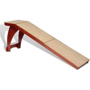 imagePetSafe CozyUp Bed Ramp  Supports Pets Back ampamp Joints  High Traction Carpet Surface  FurnitureGrade Wood  Cherry or White Finish  Heavy Duty Bed Access Ramp  WhiteCherry