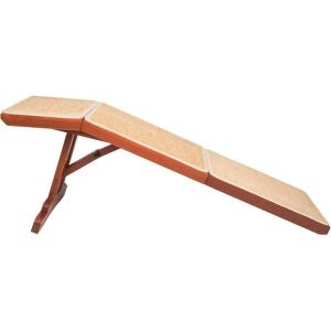 imagePetSafe CozyUp Sofa Ramp  Durable Wooden Pet Ramp Holds up to 100 lb  Great Couch Access for Dogs and Cats  Cherry Finish with Nonslip Carpet Tread  Folds for Easy StorageCherry