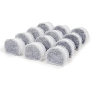 imagePetSafe Drinkwell Avalon ampamp Pagoda Fountain Activated Carbon Filters  Better Hydration Choice  LongLasting Purity  OdorFree Drinking  Universal Filter Replacement  4 PackPack of 12
