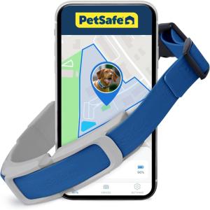 imagePetSafe Guardian GPS  Tracking Dog Fence Collar Pet Safe GPS Dog Collar Fence System with App Waterproof Rechargeable Collar Tracking for Dogs Blue GreyGuardian GPS Fence Collar