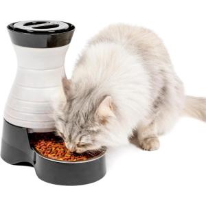 imagePetSafe Healthy Pet Food Station  Automatic Indoor Gravity Cat ampamp Dog Feeder  SpaceSaving Self Feeder  Easy to Clean  Small  Up to 2 lb Kibble CapacityFeeder