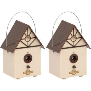 imagePetSafe Outdoor Ultrasonic Bark Control  Viral on TikTok  No Barking Deterrent for All Dog Sizes  Up to 14 Acre Coverage  Weatherproof  Great for Backyards  Bird House DesignStandard