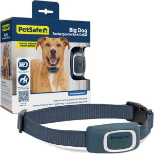 imagePetSafe Rechargeable Bark Collar 15 Levels of Automatically Adjusting Static Correction  Rechargeable Waterproof  Reduces Barking and Whining  for Small Medium and Large Dogs Over 8 lbStandard