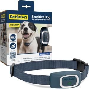 imagePetSafe Rechargeable Bark Collar 15 Levels of Automatically Adjusting Static Correction  Rechargeable Waterproof  Reduces Barking and Whining  for Small Medium and Large Dogs Over 8 lbLittle Dog Lite