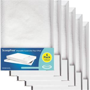 imagePetSafe ScoopFree Disposable Crystal Cat Litter Tray  Easy Cleaning Box  Refill Tray for Electric Litter Box  Fresh Scent  43 lb Bags  6 Pack6Pack