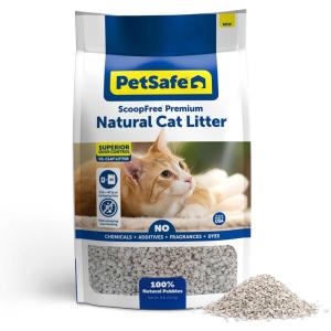 imagePetSafe ScoopFree Natural Litter Reusable Tray  Durable Plastic Tray with Stainless Steel Magnets  Comes with 42 lb Bag of Premium Natural Litter8 Pound Pack of 1