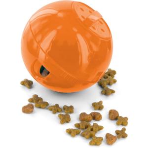 imagePetSafe SlimCat Interactive Feeder  Combines Play with Mealtime  Adjustable Portions  BPAFree Plastic  Slow Feeder for Digestion  Lightweight DishwasherSafe Toy  PinkOrange