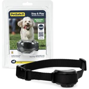 imagePetSafe Stay ampamp Play Wireless Fence with Replaceable Battery Collar  from Parent Company of Invisible Fence Brand  Circular Boundary Covers Up to 34 AcreReceiver Collar Only