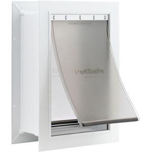 imagePetSafe Wall Entry Pet Door  RustFree Telescoping Frame  Easy Install for Interior ampamp Exterior Walls 4 34quot  7quot Thick  Small  for Pets Up to 15 lbsMedium