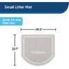 imagePetSafe AntiTracking Litter Mat  Traps Crystal and Clay Clumping Cat Litter  Durable Mesh Material  Easy to Clean Mat  Compatible with All Cat Litter Boxes  Small SizeGray